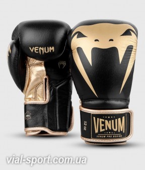 Боксерські рукавички Venum Giant 2.0 Pro Velcro Nappa Leather Black Gold