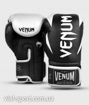 Боксерські рукавички Venum Hammer Pro Velcro Nappa Leather Black White