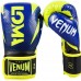 Боксерські рукавички Venum Hammer Pro Velcro Nappa leather Loma Edition Blue Yellow