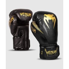 Боксерські рукавички Venum Impact Boxing Gloves Gold Black