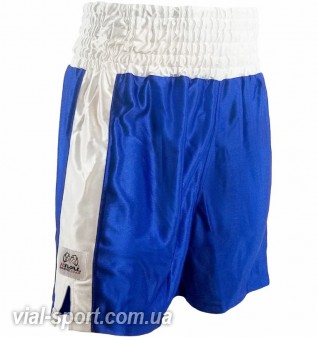 Боксерські шорти RIVAL TRAD DAZZLE BOXING TRUNKS синій/білий