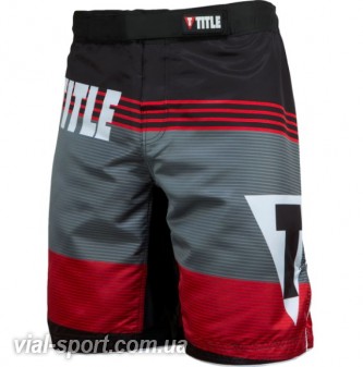 Боксерські шорти TITLE ELITE SERIES FIGHT SHORTS 1 чорний / червоний