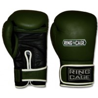 Боксерські тренувальні рукавички RING TO CAGE Elite MiM-Foam Training Gloves RC07 морський зелений/чорний