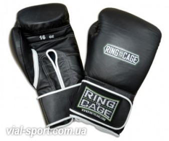 Боксерські тренувальні рукавички RING TO CAGE Japanese Style Training Gloves 2.0 Velcro black C-17S2V