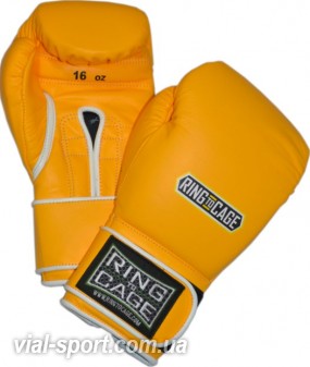 Боксерські тренувальні рукавички RING TO CAGE Japanese Style Training Gloves 2.0 Velcro C-17s2v Жовті