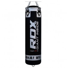 Боксерський мішок RDX Leather Black 1.5 м, 45-55 кг