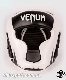 Боксерський шолом для дітей Venum Challenger Kids Headgear black white