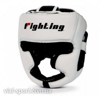 Боксерський шолом FIGHTING Sports S2 Gel Full Training Headgear білий/чорний