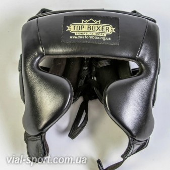 Боксерський шолом PRO-BOXER TopBoxer GLADIATOR HEADGUARD on Winning TOP - 5088 чорний