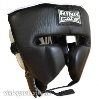 Боксерський шолом RING TO CAGE Japanese Style Sparring Headgear Чорний / Чорний R81BK