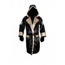 Боксерський халат Cleto Reyes Boxing Robe with Hood Black Gold