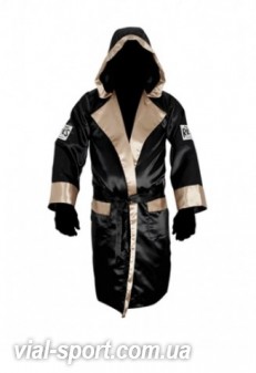 Боксерський халат Cleto Reyes Boxing Robe with Hood Black Gold