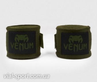 Боксерські бинти Venum Kontact Boxing Handwraps - 4m Khaki Black