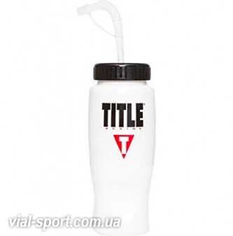 Пляшечка Title boxing 27 oz water bottle with straw