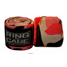 Бінти мексиканські RING TO CAGE Handwraps Mexican Style Stretchable - PATTERNED 180" 457см Рожевий камуфляж