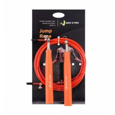 Скакалка ULTRA SPEED CABLE ROPE 3 [w40036-or] way4you помаранчева