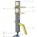 Дерев'яний Манекен Standing Floor MOUNT сосна чорний