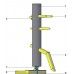 Дерев'яний Манекен Standing PVC Пластик + сосна Чорний