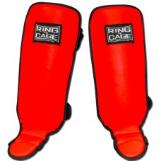 Дитячі щитки для захисту гомілки і стопи RING TO CAGE Kids Grappling Shin in-step Guard C13KR червоні