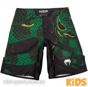 Дитячі шорти Venum Green Viper Fightshorts Black