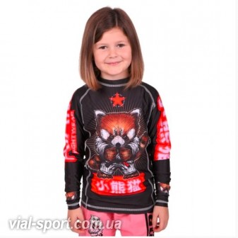 Дитячий рашгард з довгим рукавом Tatami Kids Meerkatsu Red Panda Rash Guard