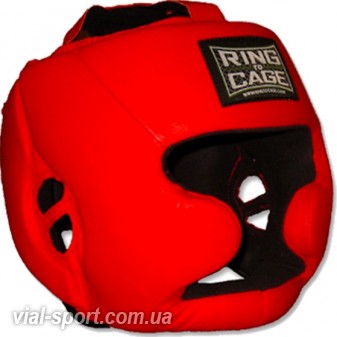 Дитячий шолом Боксерський з повним захистом RING TO CAGE Kids Sparring Headgear-chin &amp; cheek червоний KRC50