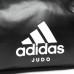 Дорожня сумка на колесах з білим логотипом Adidas Judo (чорна, ADIACC056J)