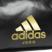 Дорожня сумка на колесах із золотим логотипом Adidas Judo (чорна, ADIACC056J)