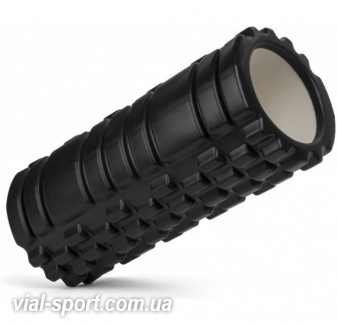 Foam Roller (масажний ролер одноколірний) Чорний Way4you