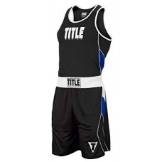 Форма для змагань TITLE Aerovent Elite Amateur Boxing Set 8 чорний / синій