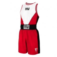 Форма для змагань TITLE Boxing Striker Amateur Boxing Set червоний/білий