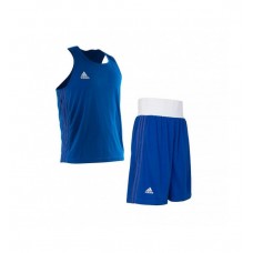 Форма для занять боксом Adidas (шорти + майка, синя, ADIBPLS01_CA)