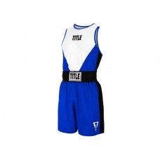 Форма для змагань TITLE Boxing Striker Amateur Boxing Set синій/білий