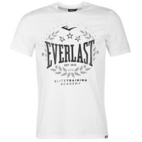 Футболка Everlast logo t-shirt mens white laurel 