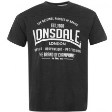 Футболка Lonsdale box t-shirt mens-charcoal