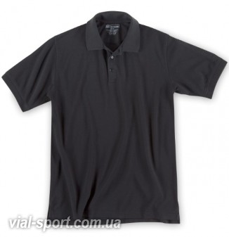 Футболка Поло тактична з коротким рукавом "5.11 Tactical Professional Polo-Short Sleeve" Black