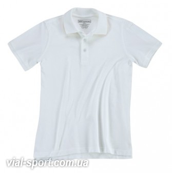 Футболка Поло тактична з коротким рукавом "5.11 Tactical Professional Polo-Short Sleeve" White