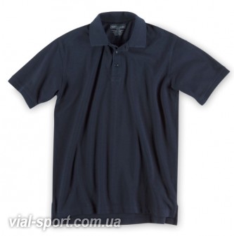 Футболка Поло тактична з коротким рукавом "5.11 Tactical Professional Polo-Short Sleeve" Dark Navy