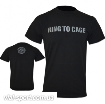 Футболка RING TO CAGE Tee - Wordmark Tee RC79WM чорний