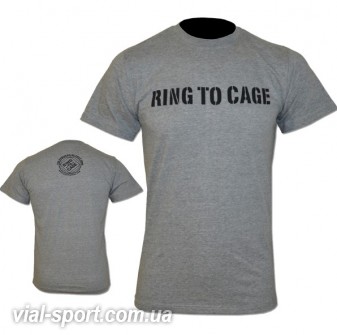 Футболка RING TO CAGE Tee - Wordmark Tee RC79WM сірий