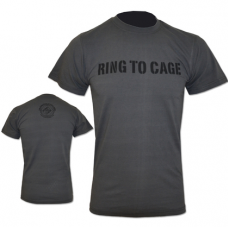 Футболка RING TO CAGE Tee - Wordmark Tee RC79WM темно-сірий