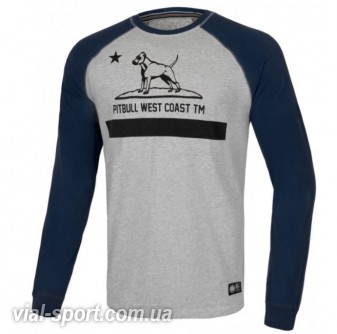 Футболка з довгим рукавом PIT BULL Longsleeve Garment Washed Raglan California 