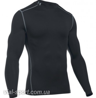 Футболка з довгим рукавом (Термобілизна) Under Armour CG ARMOUR MOCK чорний чоловік 1265648-001