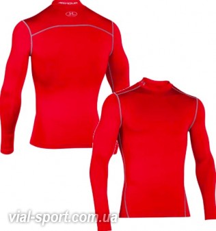 Футболка з довгим рукавом Under Armour CG ARMOUR MOCK червоний чоловік 1265648-600