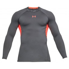 Футболка з довгим рукавом Under Armour UA HG ARMOUR LS сіра 1257471-076