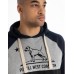 Футболка з капюшоном PIT BULL Longsleeve Hooded Garment Washed Raglan California