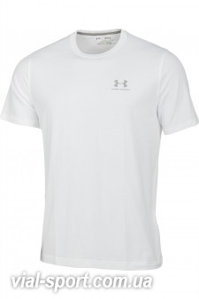 Футболка Under Armour CC Left Chest Lockup Чоловіча біла 1257616-100