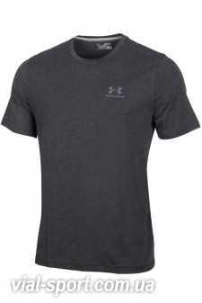 Футболка Under Armour CC Left Chest Lockup чоловіча чорна 1257616-001