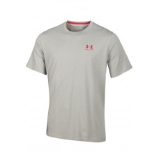 Футболка Under Armour CC Left Chest Lockup чоловіча сіра 1257616-025