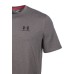 Футболка Under Armour CC Left Chest Lockup чоловіча сіра 1257616-090